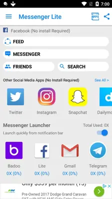 Messenger Pro Lite for Messages android App screenshot 0