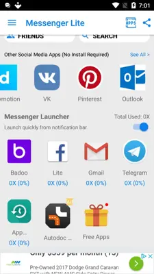 Messenger Pro Lite for Messages android App screenshot 2